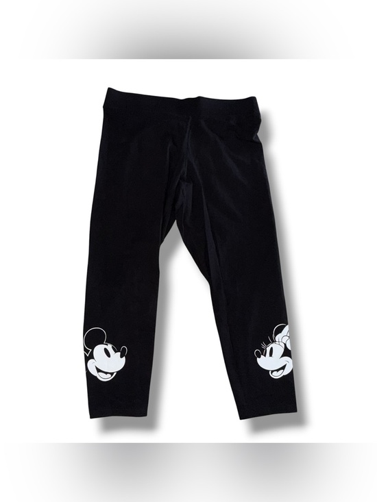torrid Pants - TORRID Size 1 Crop Legging w/ Disney Mickey & Minnie Mouse Graphics - Black (1X)